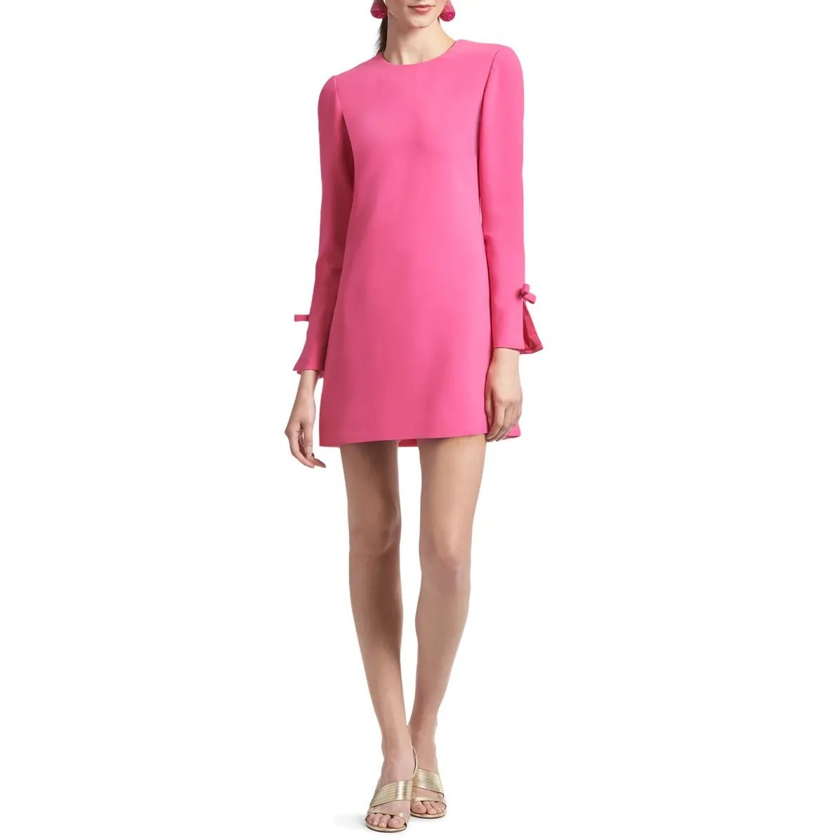 Sachin & Babi Lily Stretch Crepe Shift Dress Rose Pink Size 4 Feminine Preppy